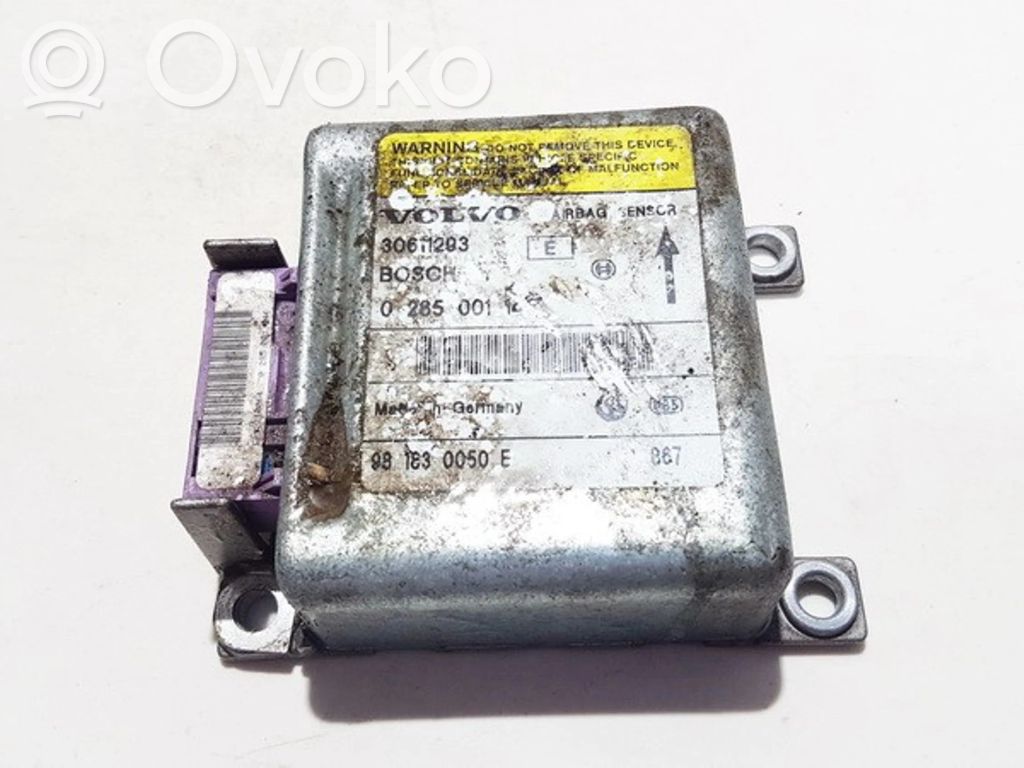 Volvo S40, V40 Unitate/modul de comandă airbaguri 