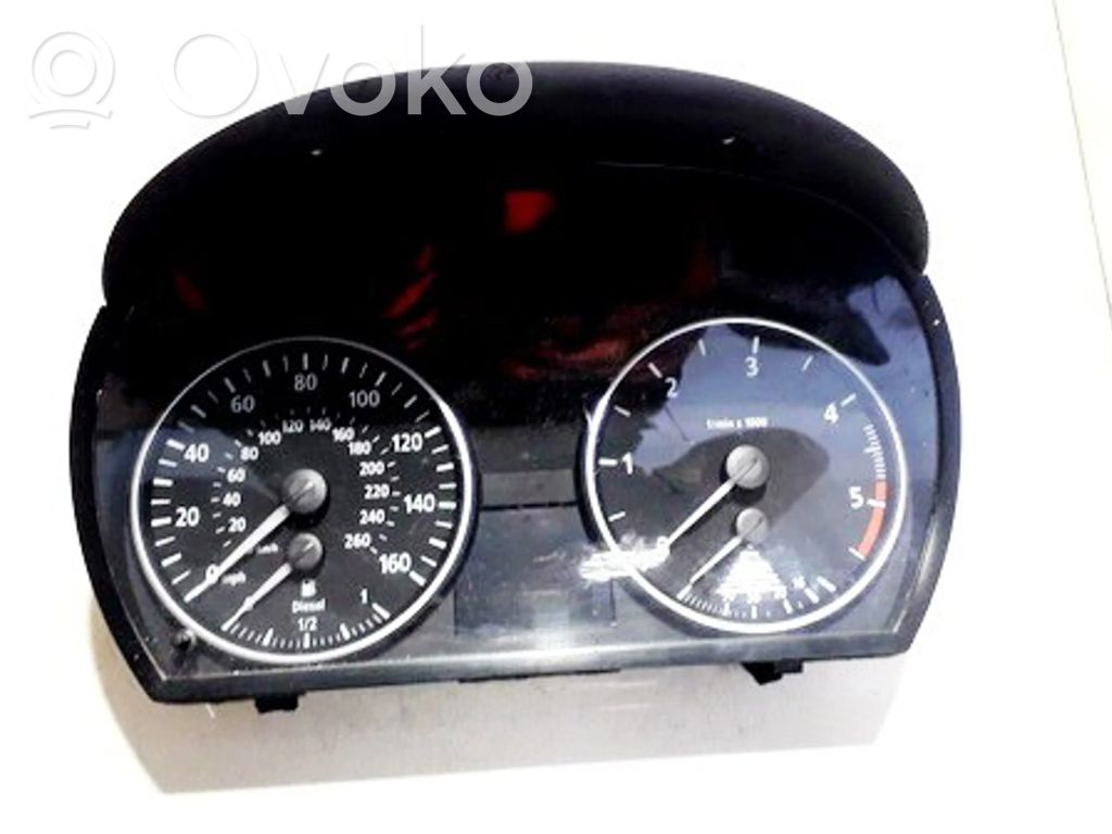 BMW 3 E90 E91 Spidometrs (instrumentu panelī) 