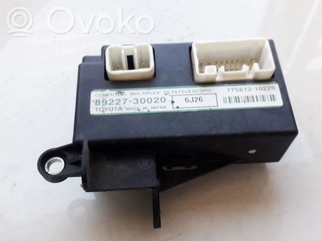 Altre centraline/moduli   8922730020,8922730020,17581210220,8922730020,8922730020