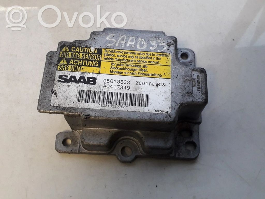 Centralina/modulo airbag   05018833,2001FEB0708,05018833,2001FEB0708
