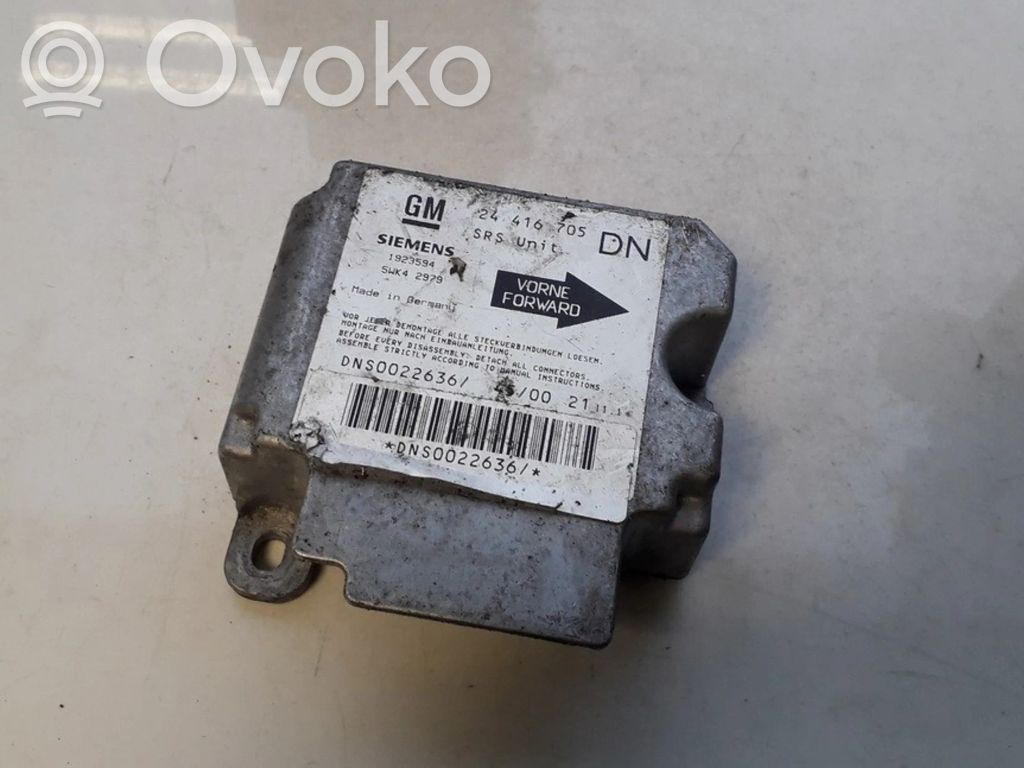Opel Astra G Unitate/modul de comandă airbaguri 