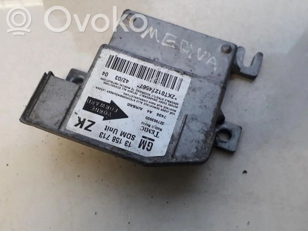 Opel Meriva A Centralina/modulo airbag 