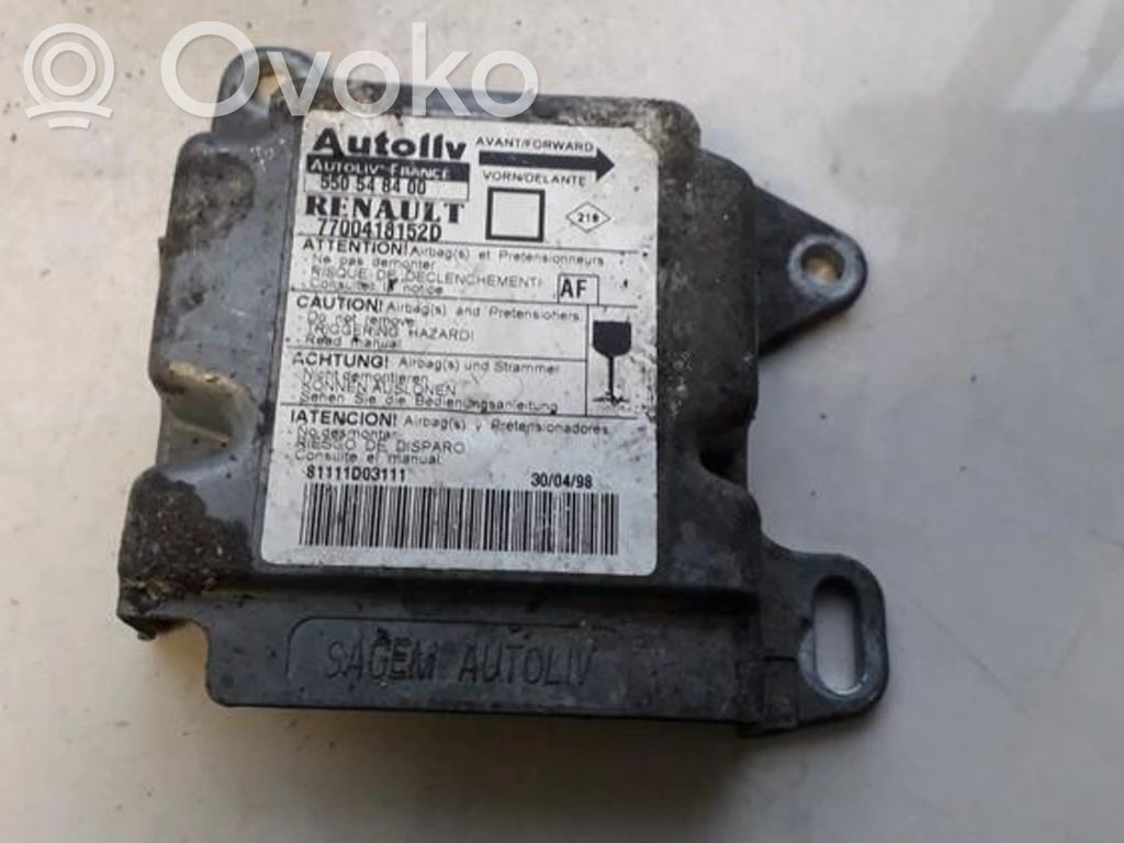 Renault Megane I Unitate/modul de comandă airbaguri 