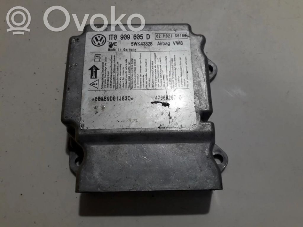 Volkswagen Touran I Centralina/modulo airbag