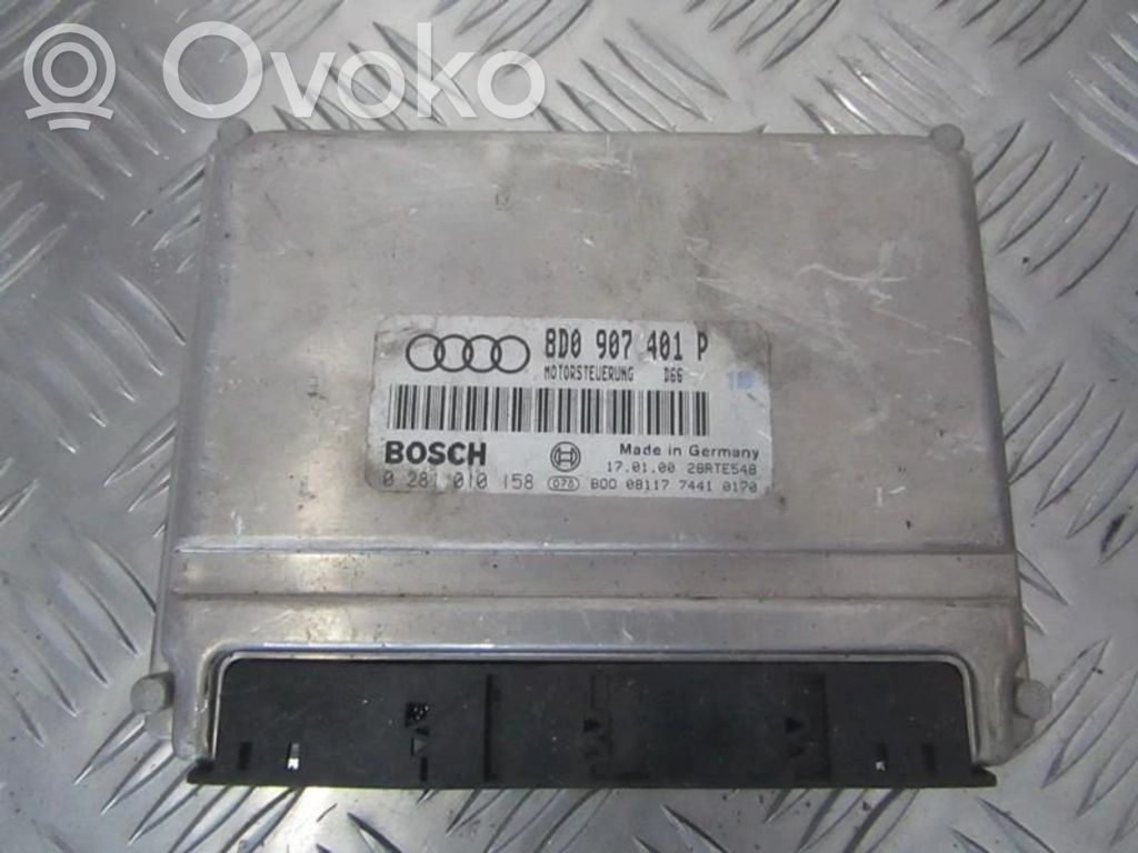Moottorin ohjainlaite/moduuli   8D0907401P,0281010158,0281010158,8D0907401P