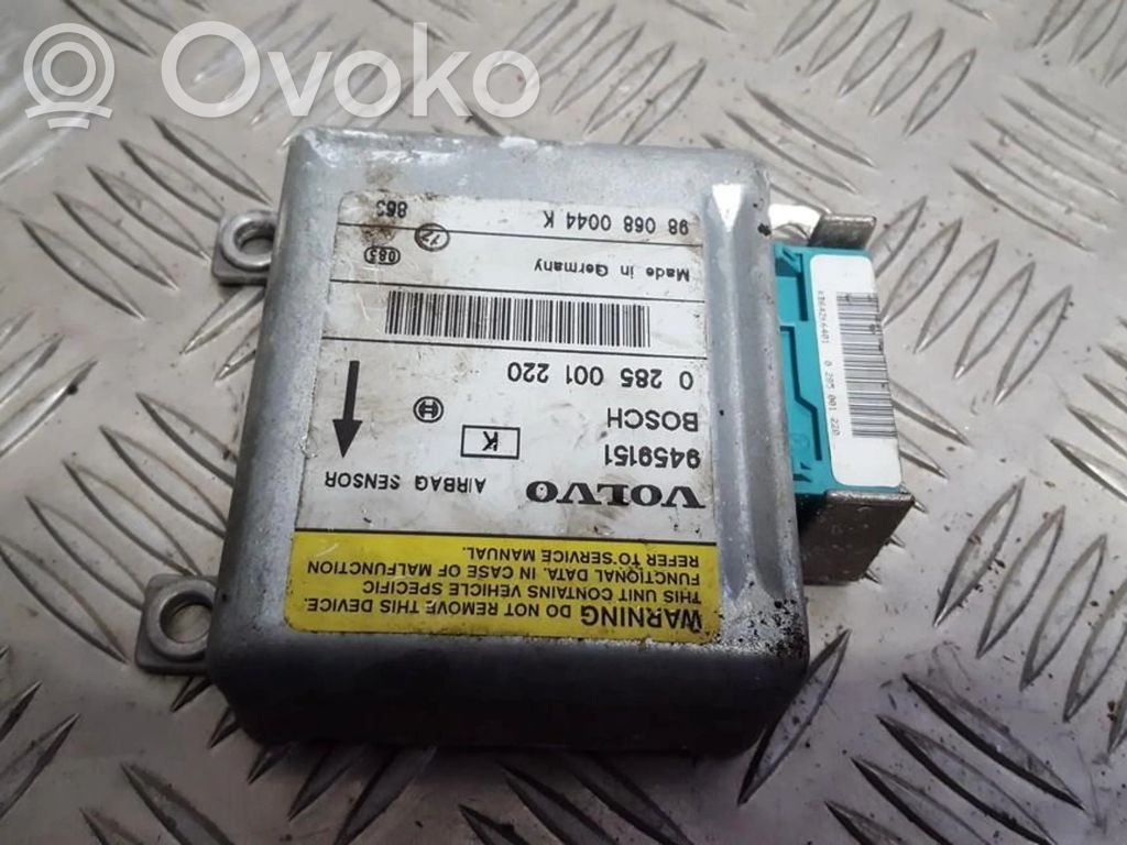 Volvo S70  V70  V70 XC Unitate/modul de comandă airbaguri 