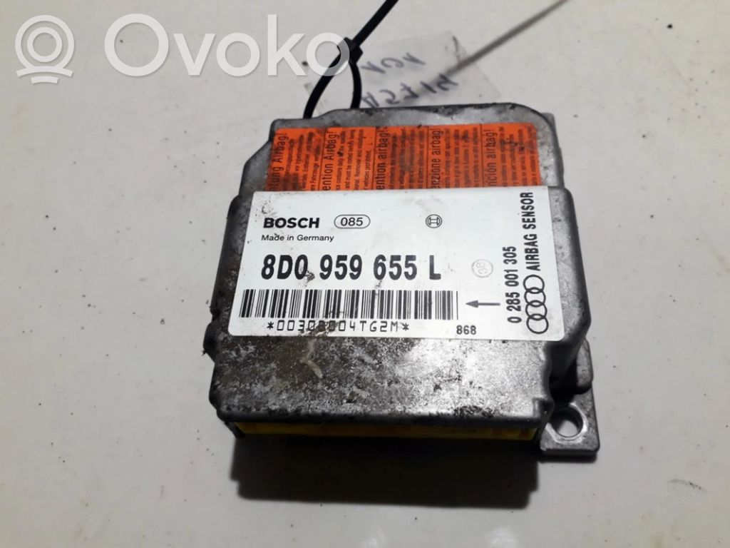 Module de contrôle airbag   8D0959655L,0285001305,0285001305,8D0959655L
