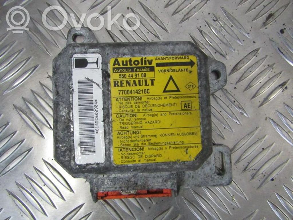 Renault Laguna I Module de contrôle airbag 