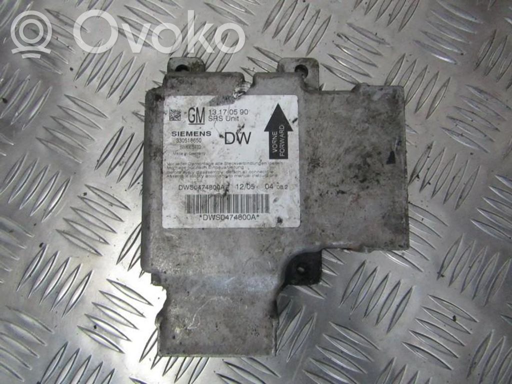 Opel Vectra C Unitate/modul de comandă airbaguri 