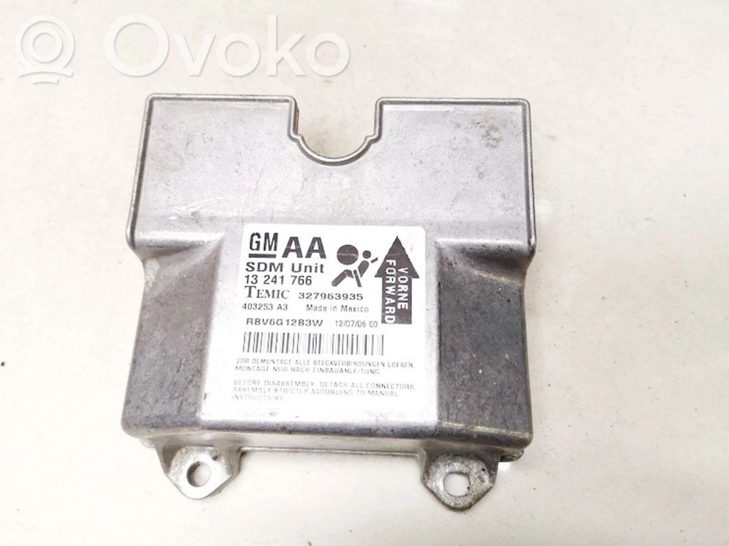 Opel Zafira B Centralina/modulo airbag 