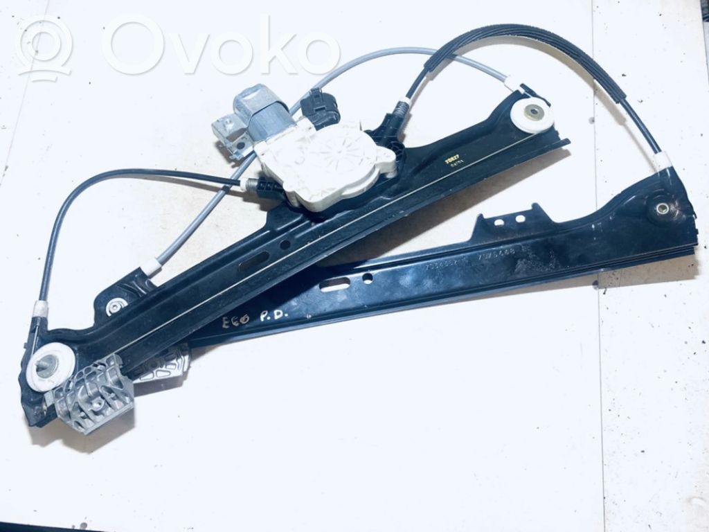 BMW 5 E60 E61 Regulador con motor de la ventanilla de la puerta corredera 
