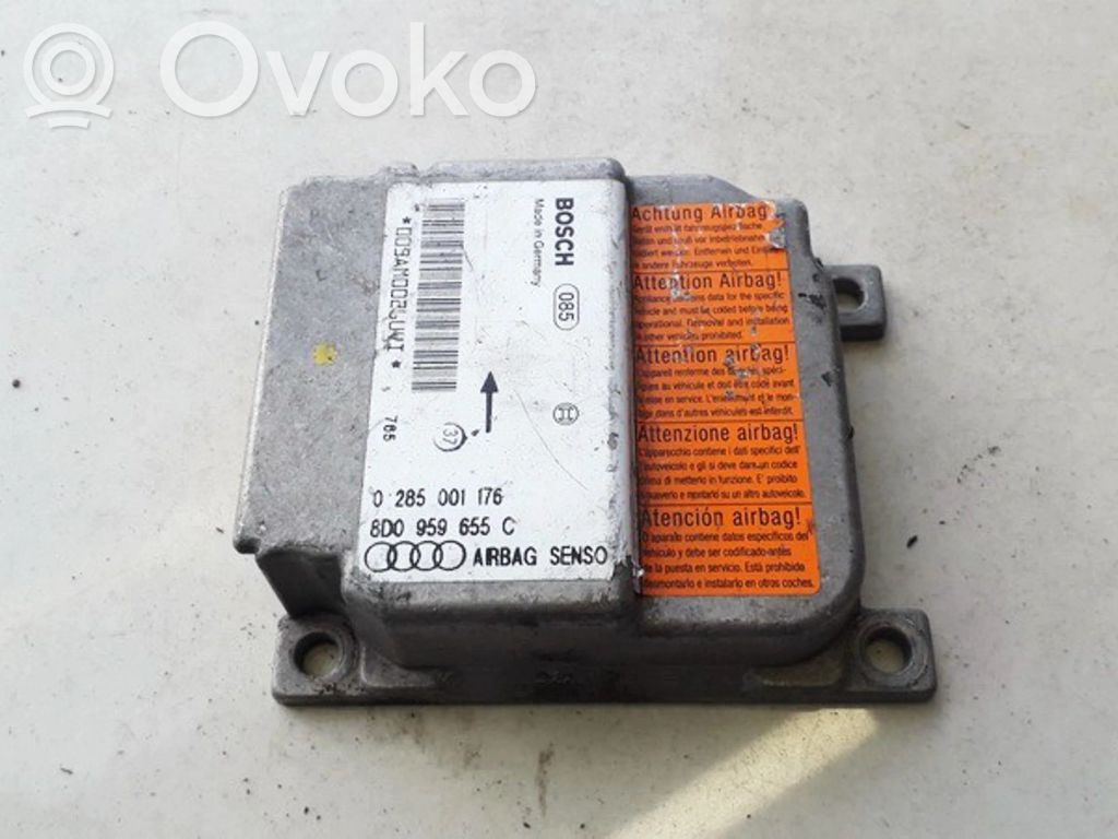 Unitate/modul de comandă airbaguri   8D0959655C,0285001176,0285001176,8D0959655C