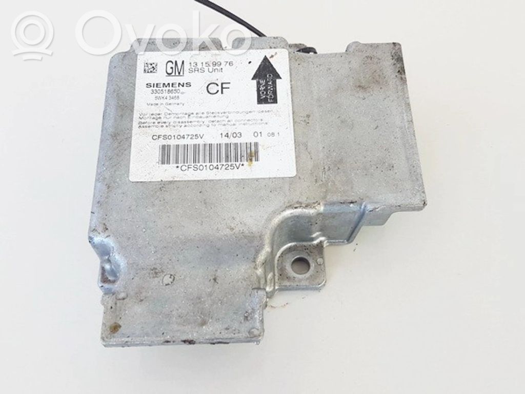 Opel Vectra C Centralina/modulo airbag 