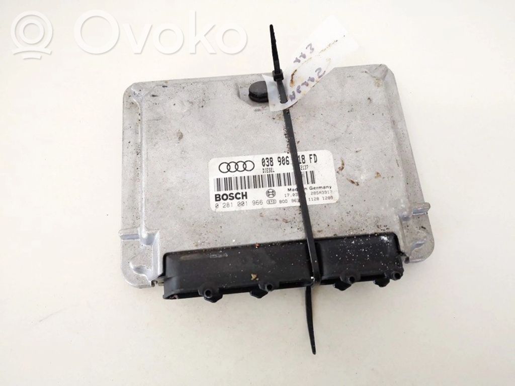 Engine control unit/module   038906018FD,0281001966,0281001966,038906018FD