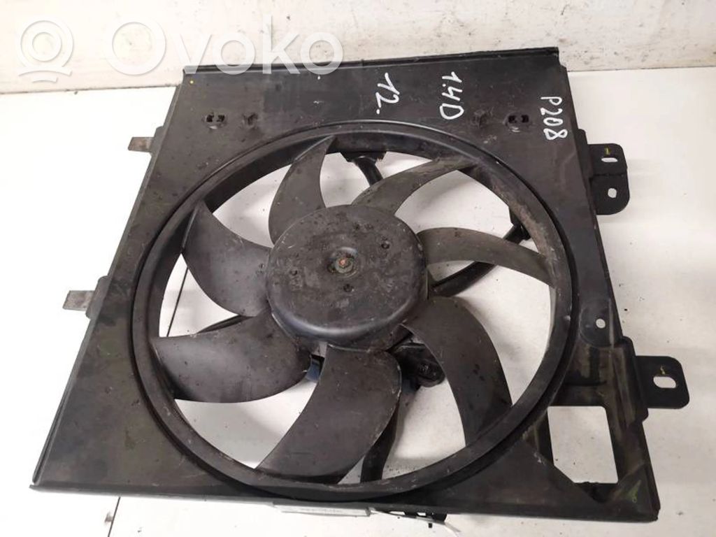 Peugeot 208 I Convogliatore ventilatore raffreddamento del radiatore