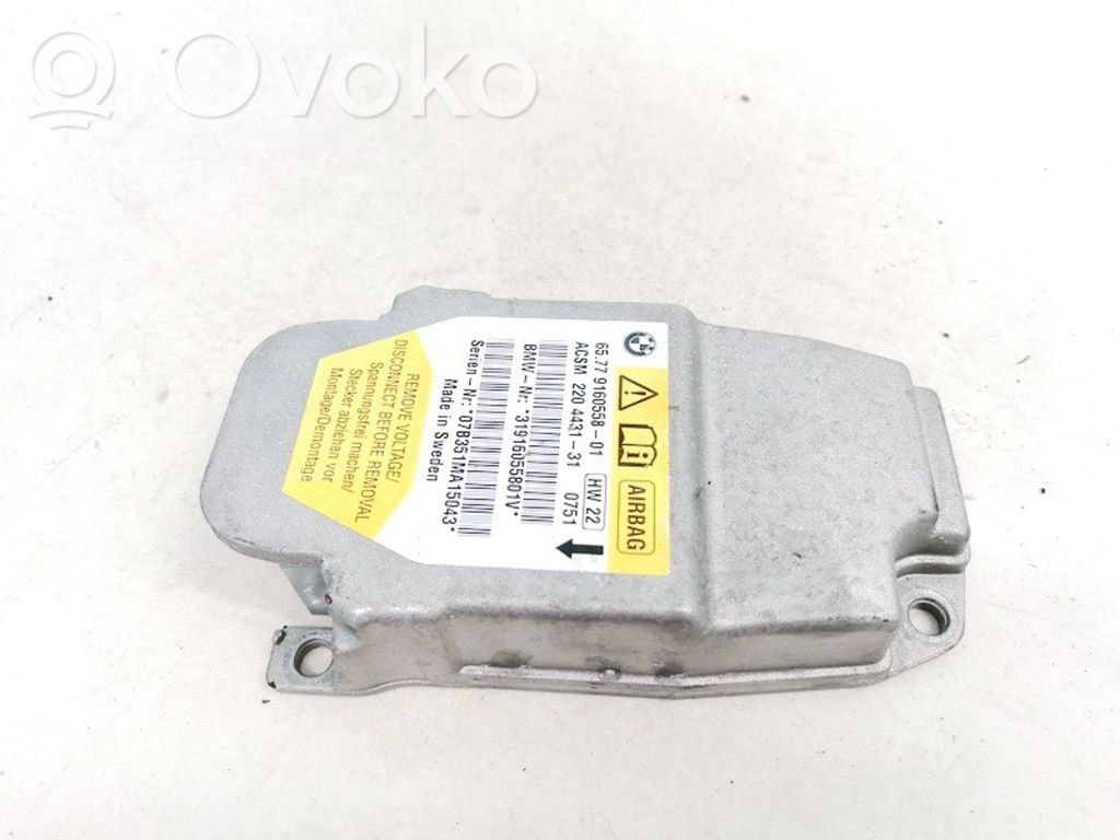 Airbag control unit/module   916055801,916055801,220443131,31916055801V,6577916055801,916055801,916055801