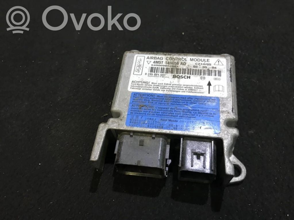 Airbag control unit/module   4M5T14B056AD,0285001551,0285001551,4M5T14B056AD,C21405