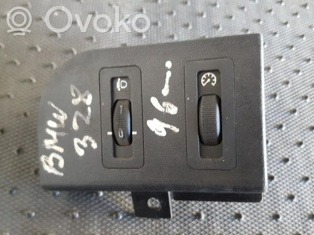 BMW 3 E36 Interruptor de control de altura del faro delantero 