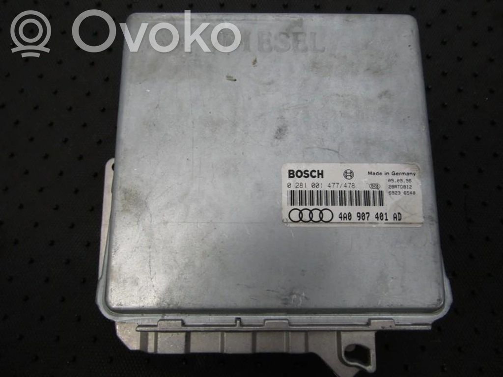 Engine control unit/module   0281001477,0281001478,0281001477,0281001478,4A0907401AD