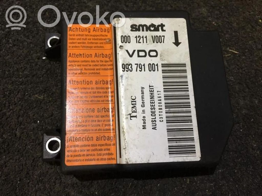 Smart ForTwo I MC01 Unitate/modul de comandă airbaguri 