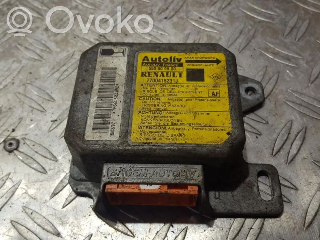 Centralina/modulo airbag   7700415231J,550509900,550509900,7700415231J