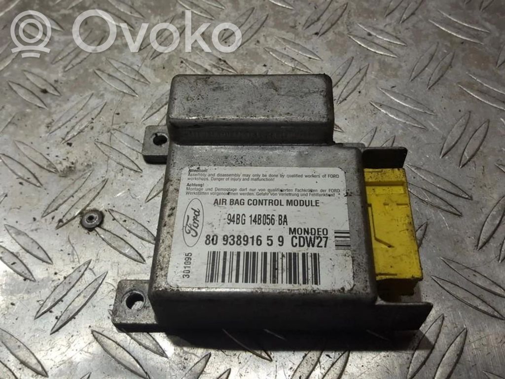 Ford Mondeo MK I Unitate/modul de comandă airbaguri 