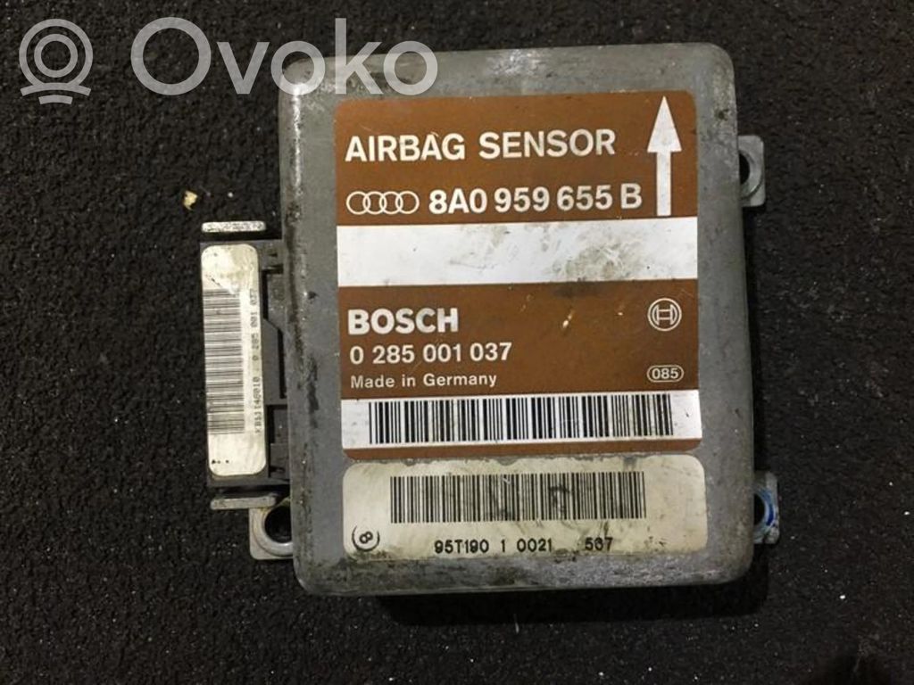 Module de contrôle airbag   8A0959655B,0285001037,0285001037,8A0959655B
