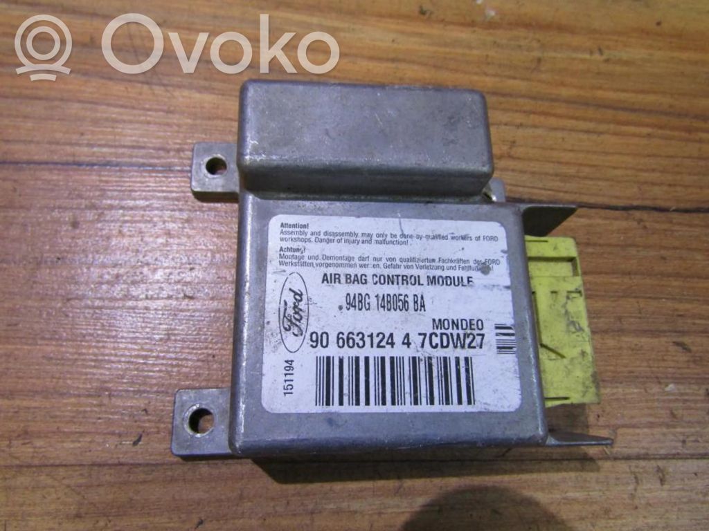 Ford Mondeo MK I Sterownik / Moduł Airbag 