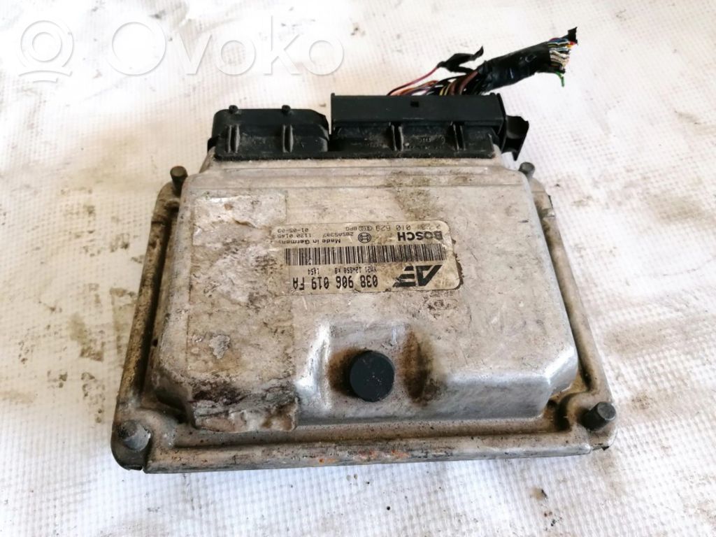 Engine control unit/module   038906019FA,0231010629,0231010629,038906019FA,28SA5307,YM2112A650KB
