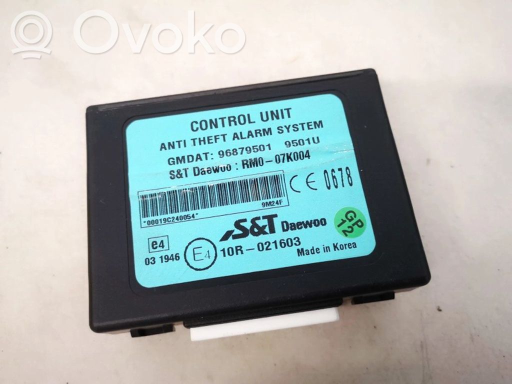 Chevrolet Spark Alarm control unit/module 