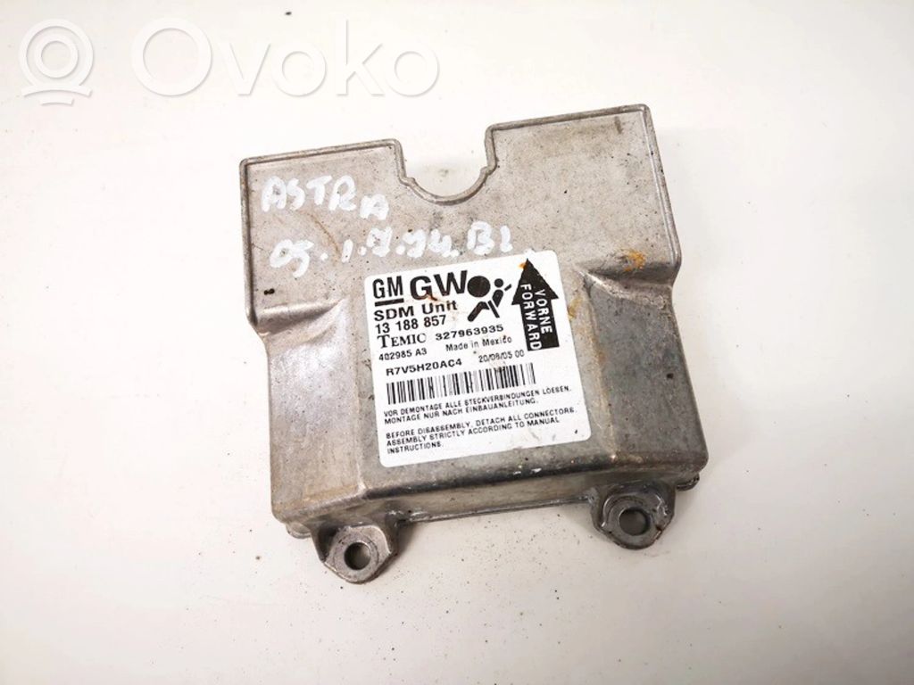 Opel Astra H Centralina/modulo airbag