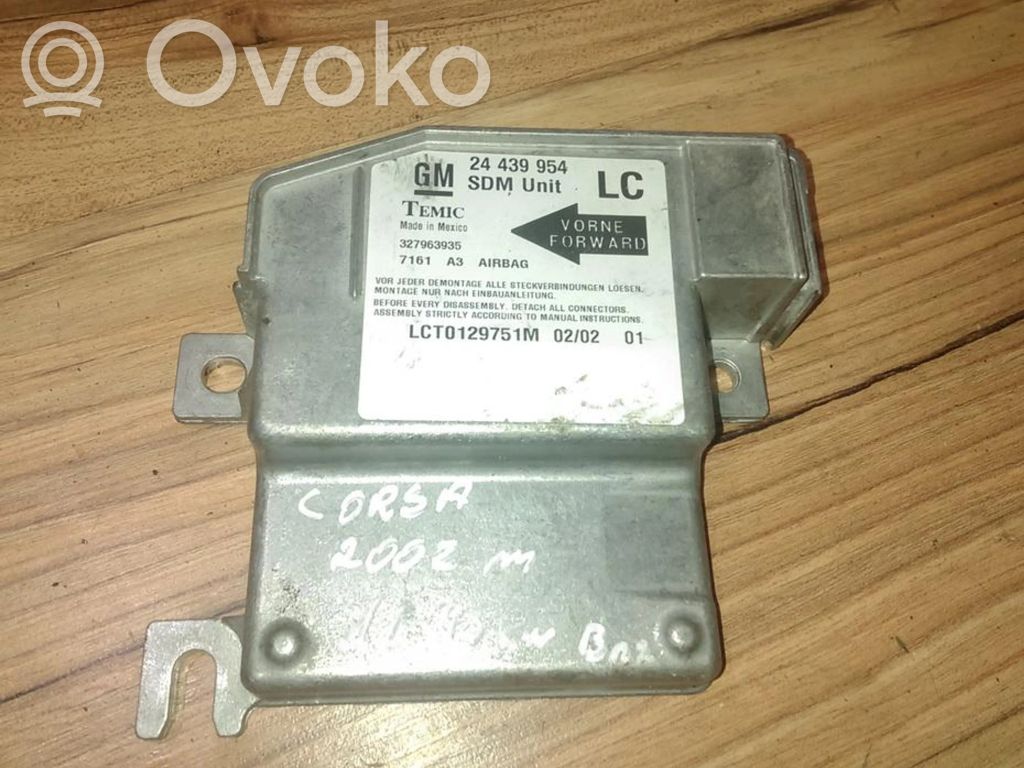 Opel Corsa C Centralina/modulo airbag