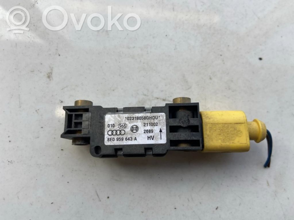 Sensor impacto/accidente para activar Airbag   8E0959643A,02318058GHDU,02318058GHDU,8E0959643A
