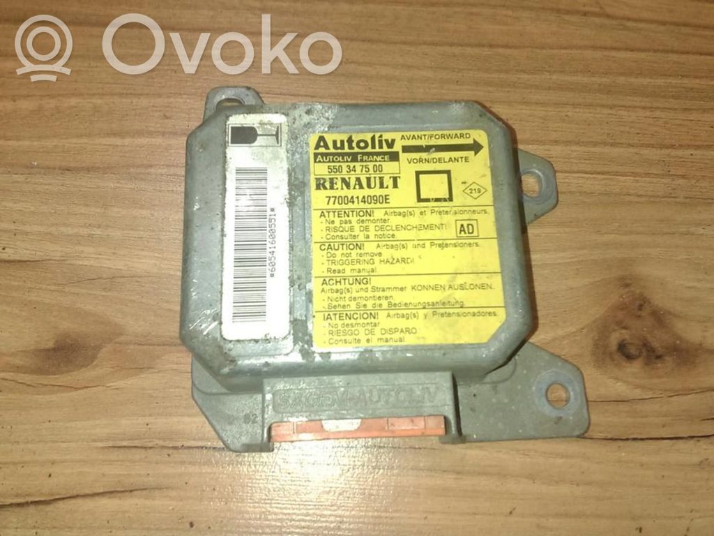 Unidad de control/módulo del Airbag   7700414090E,550347500,550347500,7700414090E