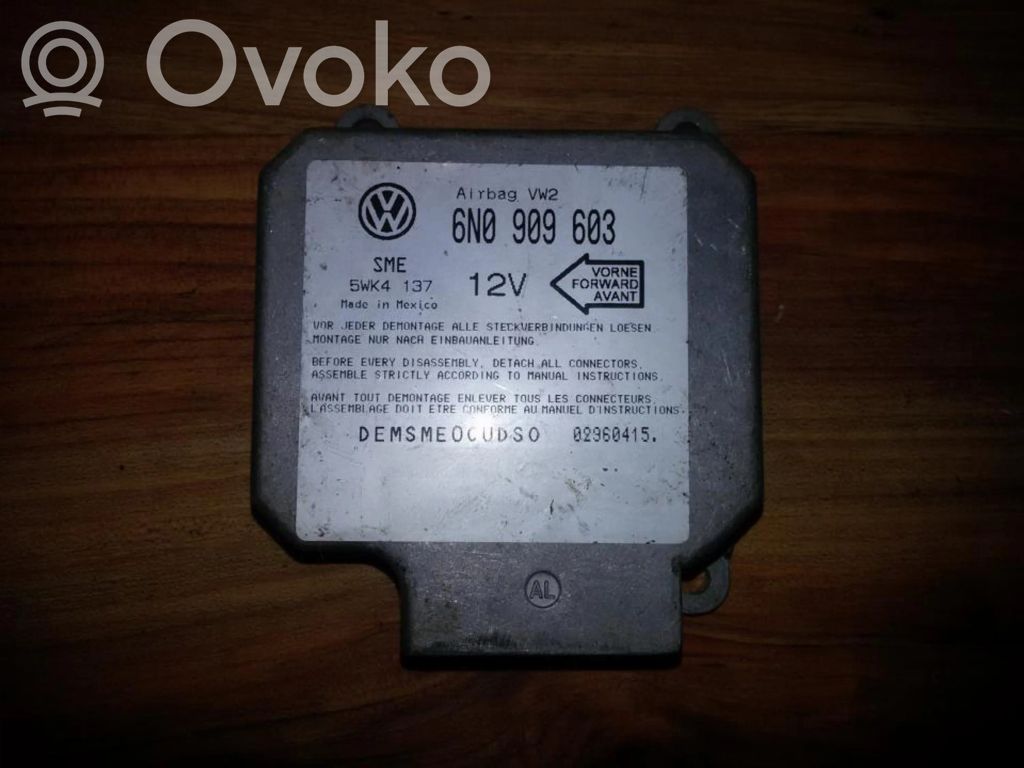 Unidad de control/módulo del Airbag   6N0909603,5WK4137,5WK4137,6N0909603