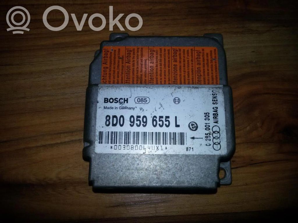 Audi A4 S4 B5 8D Unitate/modul de comandă airbaguri 