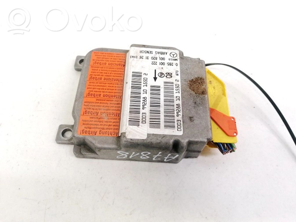 Mercedes-Benz A W168 Unitate/modul de comandă airbaguri 