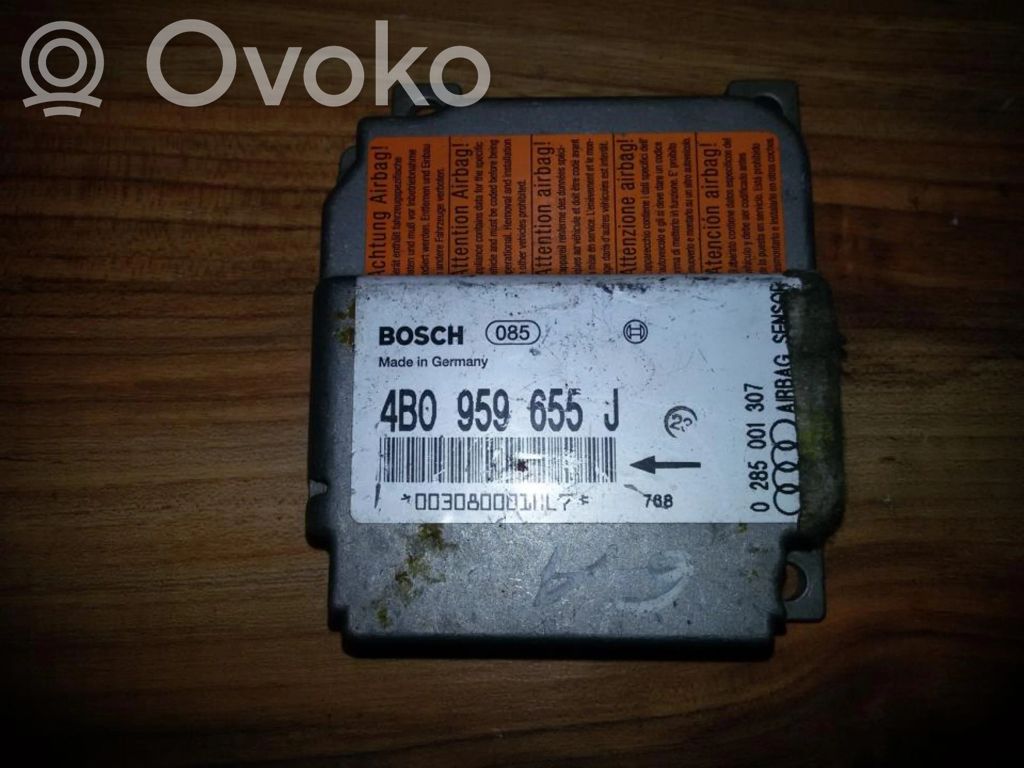 Turvatyynyn ohjainlaite/moduuli   4B0959655J,0285001307,0285001307,4B0959655J
