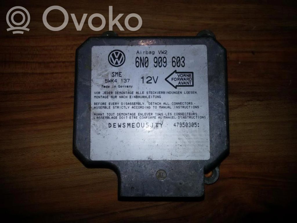 Unidad de control/módulo del Airbag   6N0909603,5WK4137,5WK4137,6N0909603