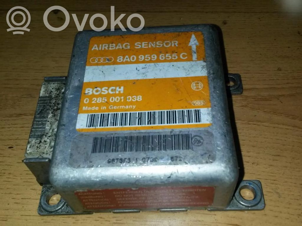 Unidad de control/módulo del Airbag   8A0959655C,0285001038,0285001038,8A0959655C