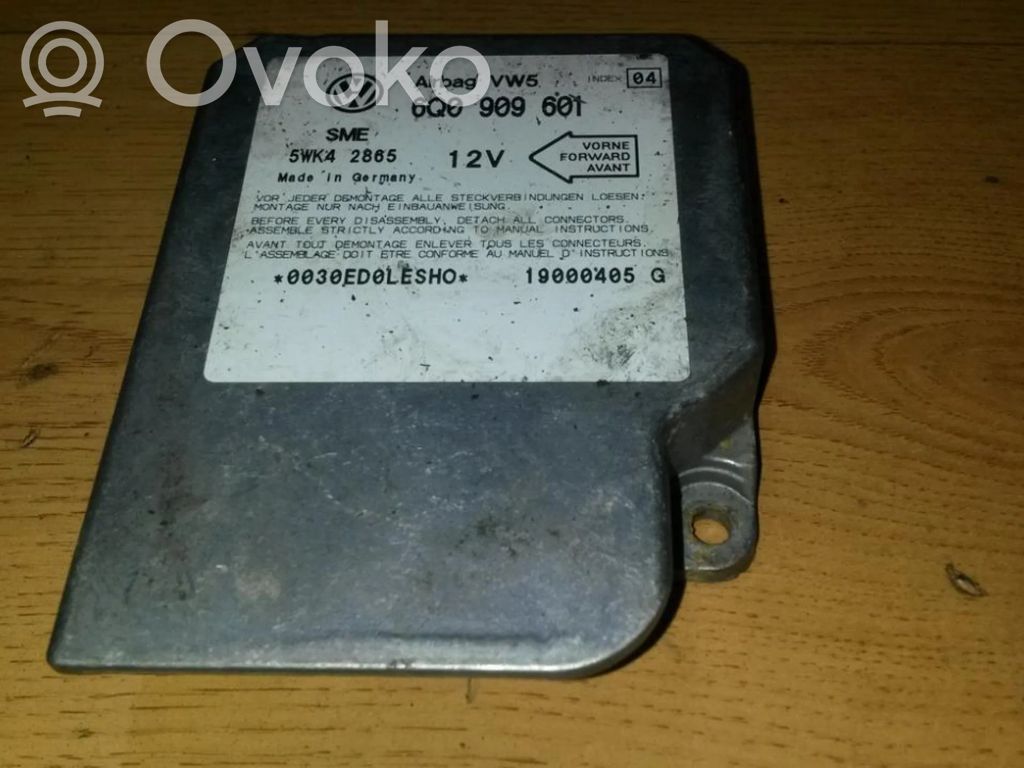Volkswagen Lupo Unitate/modul de comandă airbaguri 