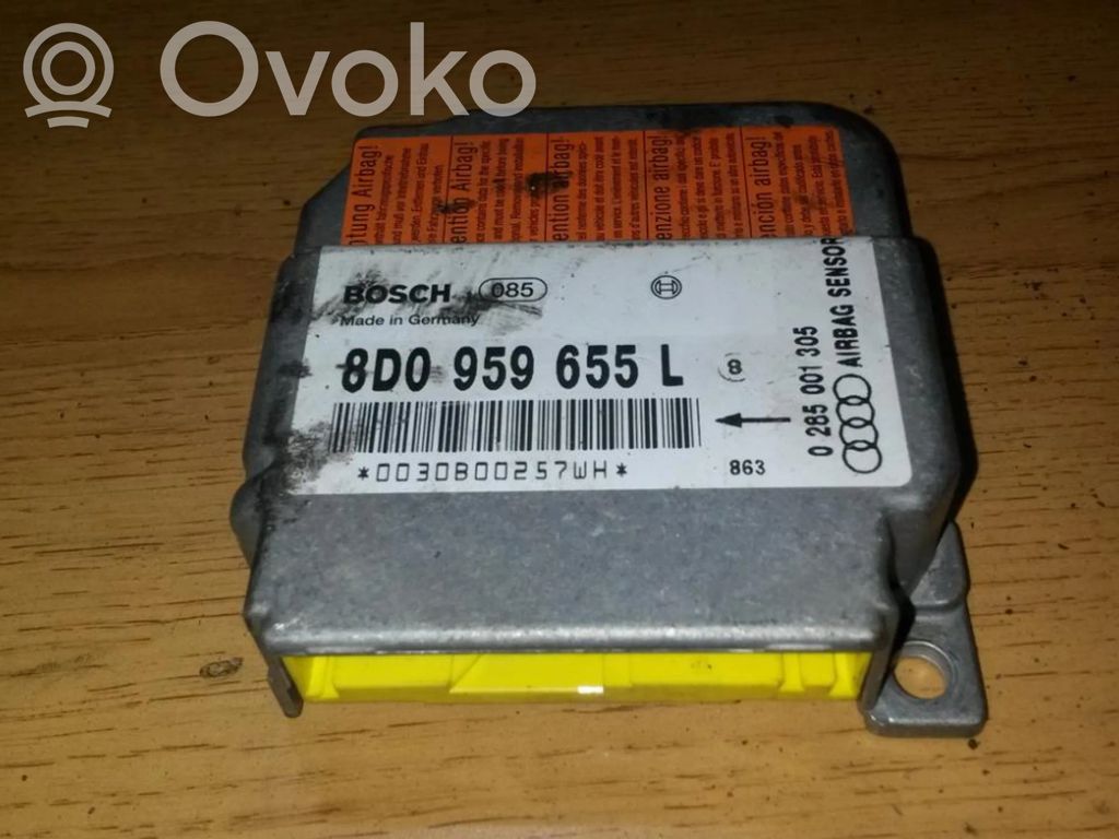 Audi A4 S4 B5 8D Unitate/modul de comandă airbaguri 