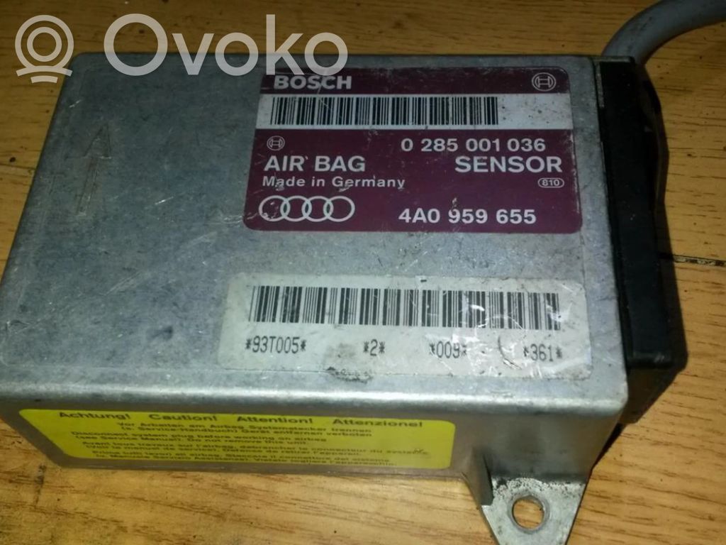 Unidad de control/módulo del Airbag   0285001036,4A0959655,0285001036,4A0959655