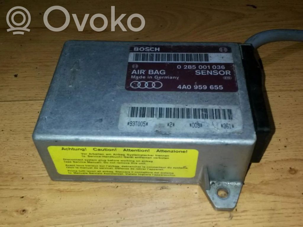 Unidad de control/módulo del Airbag   0285001036,4A0959655,0285001036,4A0959655