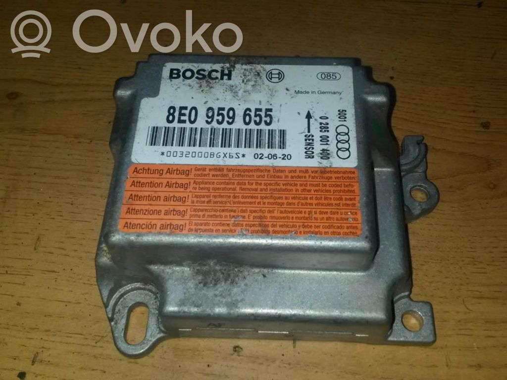 Unidad de control/módulo del Airbag   8E0959655,0285001400,0285001400,8E0959655