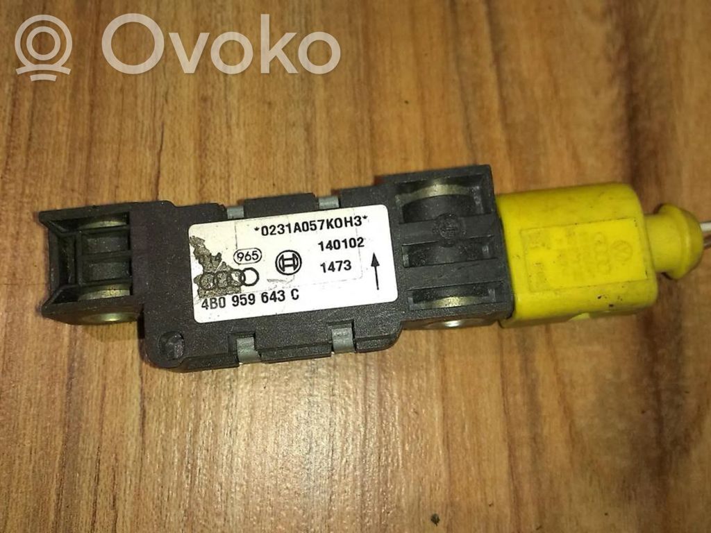 Sensor impacto/accidente para activar Airbag   4B0959643C,4B0959643C