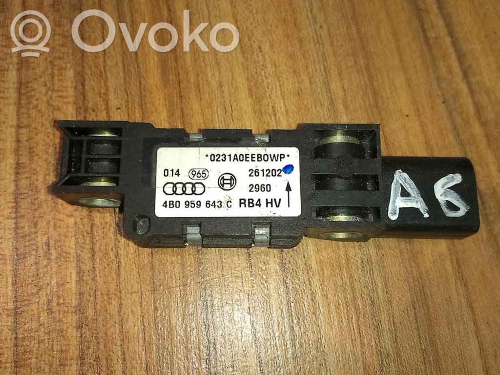 Sensor impacto/accidente para activar Airbag   4B0959643C,4B0959643C