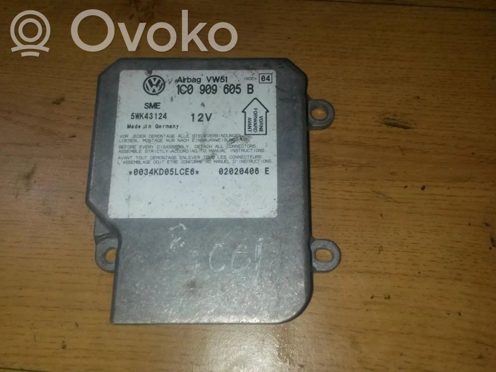 Centralina/modulo airbag   1C0909605B,5WK43122,1C0909605B,5WK43122