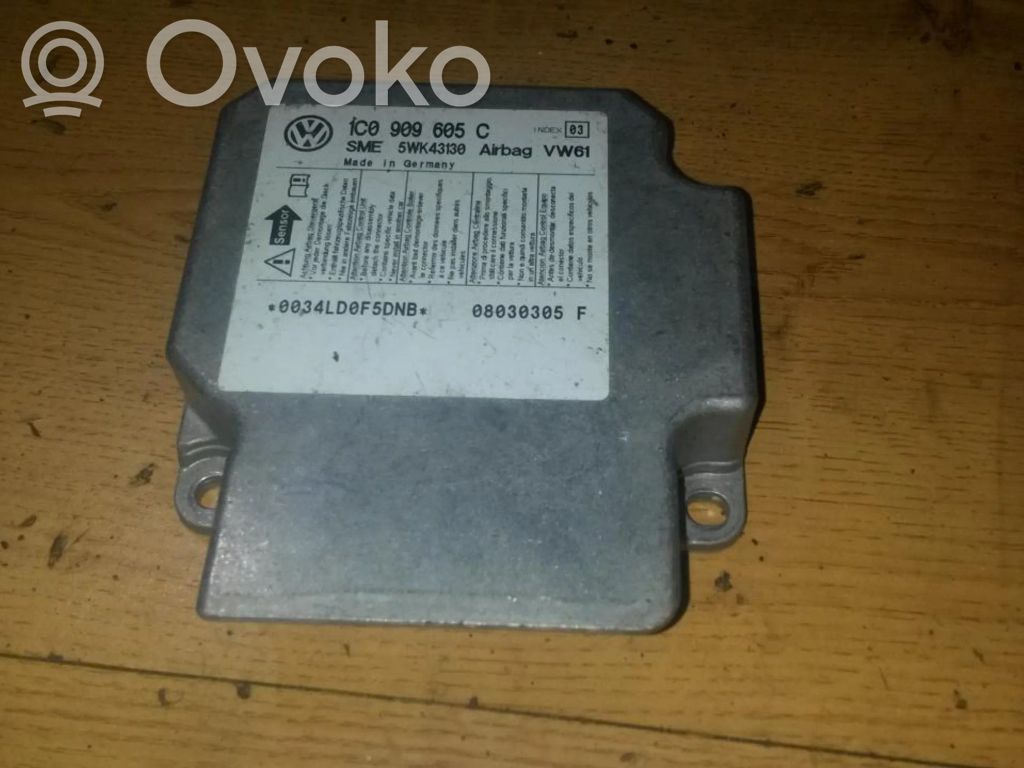 Volkswagen PASSAT B5.5 Unitate/modul de comandă airbaguri 