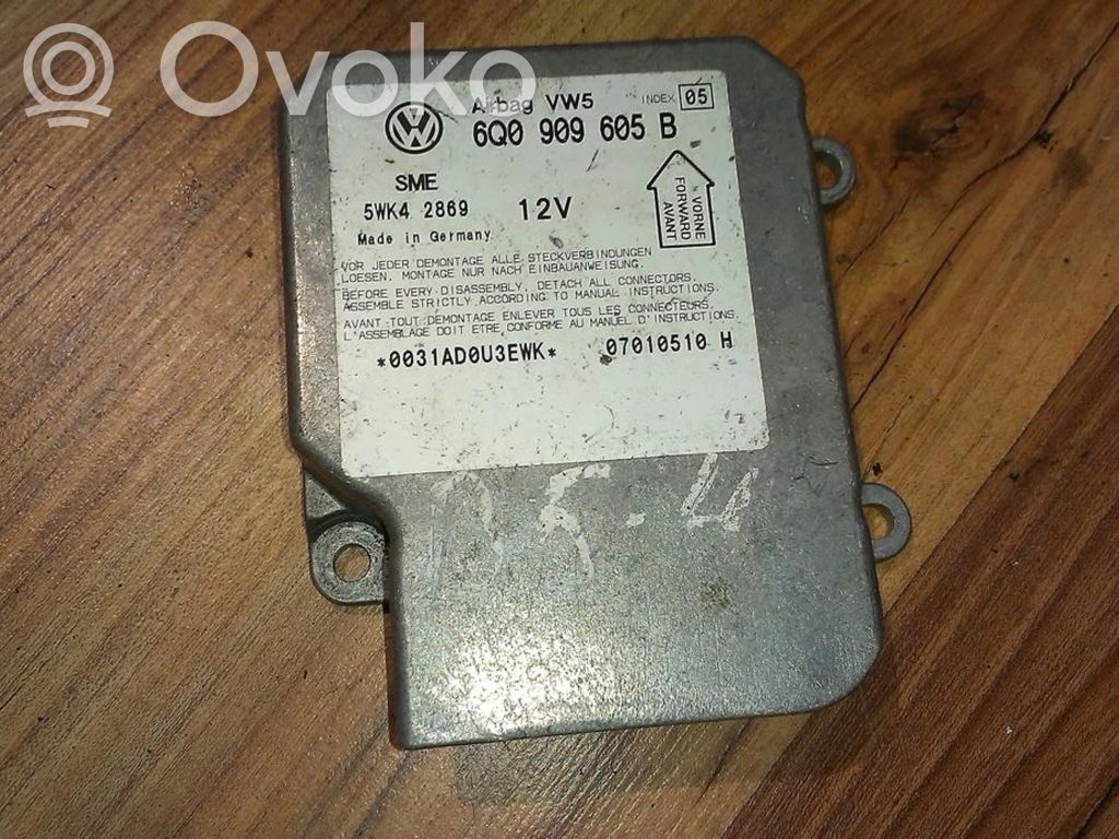 Unitate/modul de comandă airbaguri   6Q0909605B,5WK42869,5WK42869,6Q0909605B